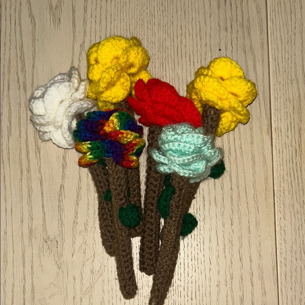 Handmade Crochet Flower Bouquet